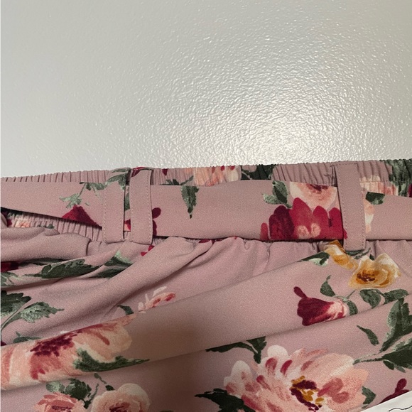 Torrid Pink Floral Wide Leg Flowy Pants - Picture 6 of 6